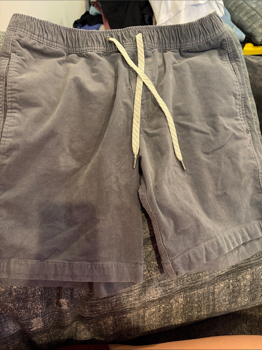 Vuori Men's Gray Drawstring Hybrid Shorts